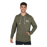 Campera Under Armour Lifestyle Hombre Terry Verde Cli