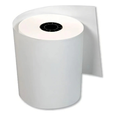 Rollo De Papel Bond Blanco Pinos 76x70 Mm Caja Con 50 Piezas Para Punto De Venta