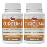 Combo 2x Curcum Plus 500mg 60 Cápsulas Premium - Kit Vitafor