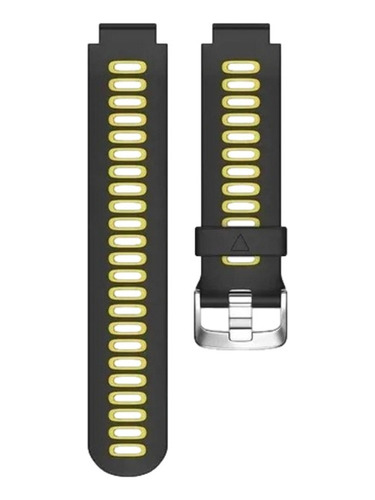 Pulseira Compativel Garminr 235/735 Preto/amarelo 