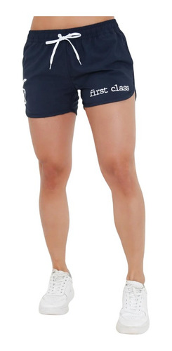 Bermuda Short Feminino Txc Xsweat Marinho Tactel - Ref.23150