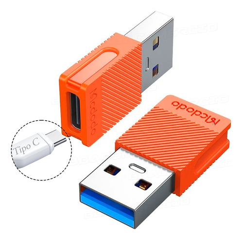 Adaptador Plug Usb C Fêmea Para Usb 3.0 Macho Mcdodo