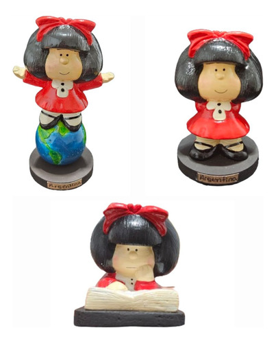 Figura Mafalda Artesanal Coleccionable Con Excelente Detalle