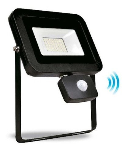 Reflector Led Exterior 20w Con Sensor De Movimiento Luz Fria