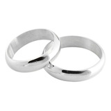 Par Alianzas Italiana 5mm Plata 950 Casamiento Compromiso 