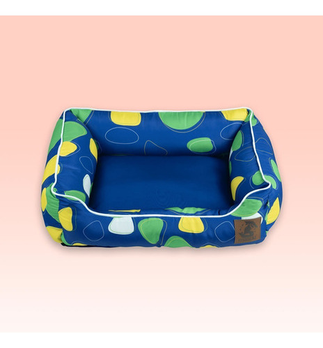 Cama Para Cachorro Mabuu Pet Copa Do Mundo Arte Azul Tam M