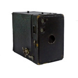 Camara Kodak Brownie 2a Mod B, 1907, 116mm, Negro, Obturando