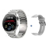 Smartwatch Hombre Reloj Inteligente Acero Inoxidable Negra