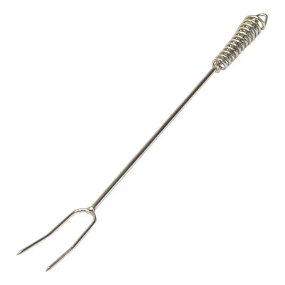 Tenedor Parrillero Broksol 6113 Asado Acero Niquelado 47x4 Cm