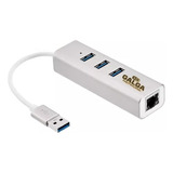 Adaptador Hub Usb 3.0 A Rj45 Ethernet Red Lan + Usb 3.0 X 3