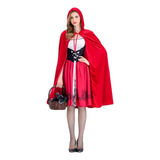 Disfraz De Campesina De Caperucita Roja A La Moda Para Mujer