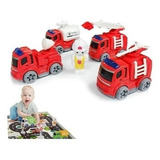 Set Camiones Bombero Para Niños - Juguete