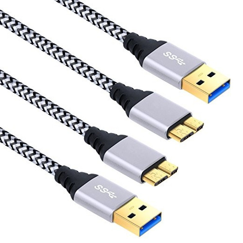 Galaxy S5 Cable Cargador, Besgoods 2-pack De 6 Pies De Nylon