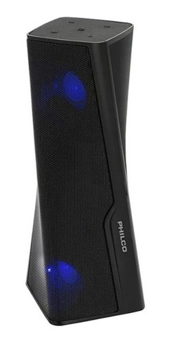 Parlante Philco Portatil Negro Tws Tower Rgb Bluetooth