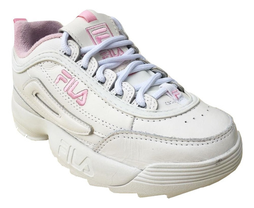 Zapatillas Blancas Con Rosa Disruptor 2 Promo
