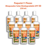 Mayoreo 11 Pzas Bloqueador Solar Biodegradable Spf 50 225ml