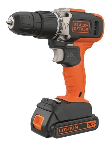 Taladro Percutor Inalámbrico De 10mm Black+decker Bcd704c1 