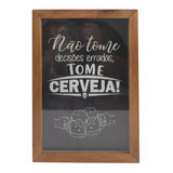 Quadro Porta Tampinhas De Cerveja Decorativo 32x22cm Qcc0033