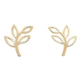 Ear Cuff Brinco Folhagem Folhado A Ouro !8k. Antialérgico