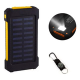 Banco De Energia Solar Impermeável 20000mah 2 Usb Portas Y