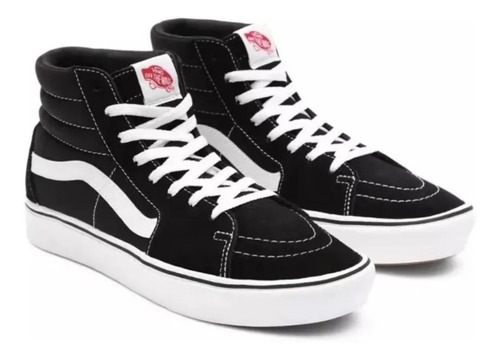 Vans Comfycrush Sk8-hi Black/true White Nuevo Original