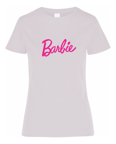 Playera Barbie Logo Letras Todas Las Tallas