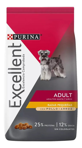 Alimento Para Perro Excellent Adulto Raza Pequeña 3kg