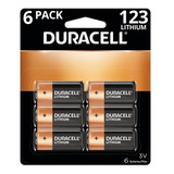 6 Pk Batería Duracell Alto Rendimiento Lithium 123 3v Litio