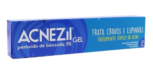 Acnezil Gel 5% Trata Cravos E Espinhas 20g Benzoíla Cimed