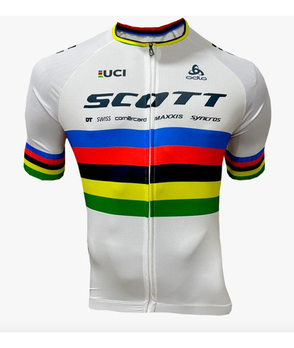 Camisa Camiseta Jersey Campeon Del Mundo Blan Ciclismo Ruta 