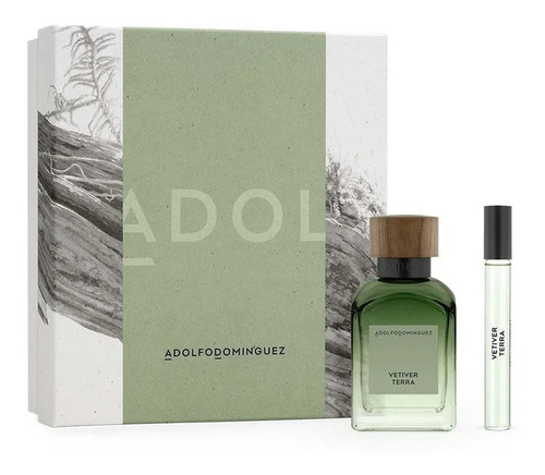 Cofre Adolfo Domínguez Vetiver Terra Edp X120ml + Spray 10ml