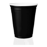 Copo Americano De Plástico Preto 400ml 25 Un Festa Beer Pong