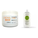 Kit Crema Base Masajes 500g + Aceite Melisa 250ml Biobellus