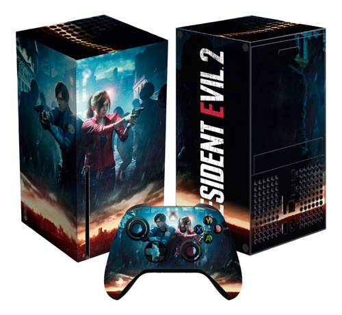 Skin Resident Evil 2 Para Xbox Series X Set Stickers