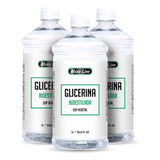  Glicerina 100% Vegetal Bi-destilada Usp Vegano 3 Litros