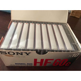 Caja 10 Cassettes Virgen Nuevos Sony Hf 60  1 Borrado 2