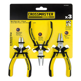 Juego Mini Pinzas Y Mini Alicate 3 Piezas Crossmaster 997080