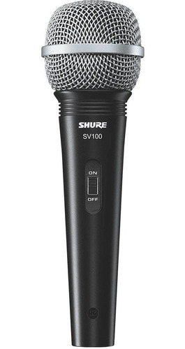 Microfone Dinâmico Shure Sv100 Cardióide Vocal Karaoke