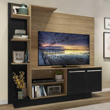 Estante C/ Painel Tv 55 Denver Multimóveis Rustic/preto