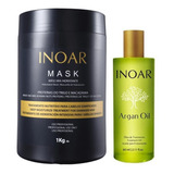 Kit Inoar Mask Professional 1000g Óleo De Argan Sérum 60ml