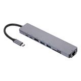 Hub Usb Converter 8in1 Usb-c Multi-função Laptop