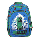 Mochila Escolar Grande Chenson Minecraft Hostile