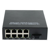 Conversor De Mídia De Fibra Única Gigabit Ethernet De 1 Peça