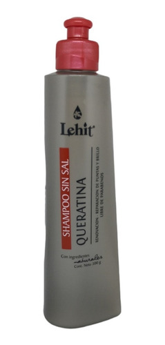 Shampoo Sin Sal Queratina De Lehit De 300 Ml