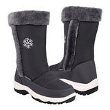 Botas Invierno Dama Via Urbana D557l85 Textil Gris