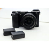 Câmera Sony Alpha A6000 / +16-50mm Mirrorless + 2 Baterias 