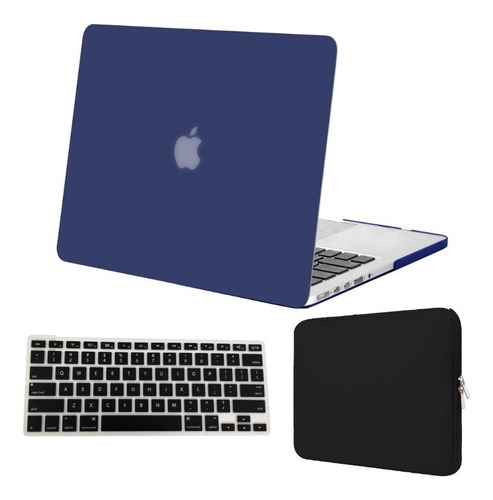Kit Capa Case Macbook 15 A1398 + Película Teclado + Bag 