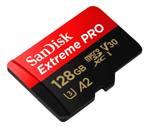 Cartão Memória 128gb Micro Sd Extreme Pro 200mbs V30 Sandisk