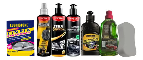 Kit Limpieza Vehiculos 5 Productos Super Promoción + Espuma