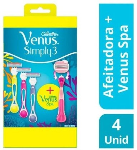 Kit Máquinas Para Afeitar Desechables Gillette Venus Simply3